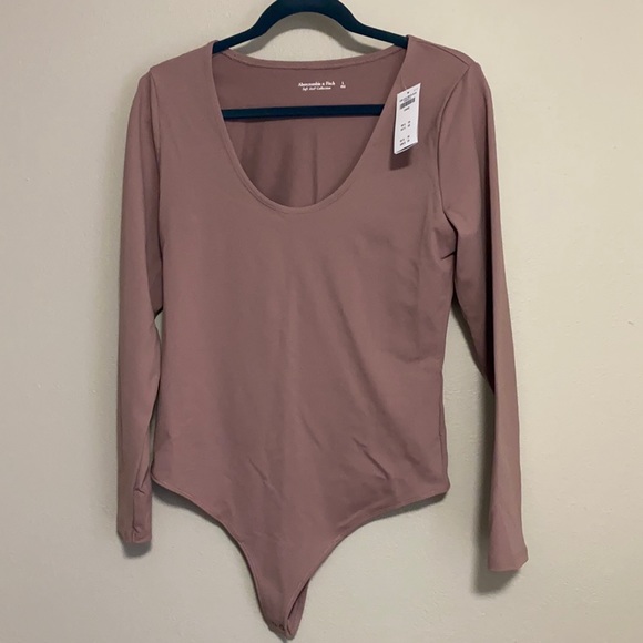 Abercrombie & Fitch Tops - Abercrombie and Fitch Seamless Bodysuit-Mauve